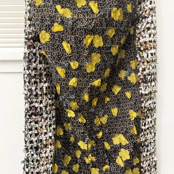 Byron Lars 3D Laser Cut Floral Pencil Skirt - Picture 7 of 8